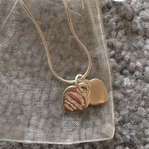 Return to Tiffany double heart tag